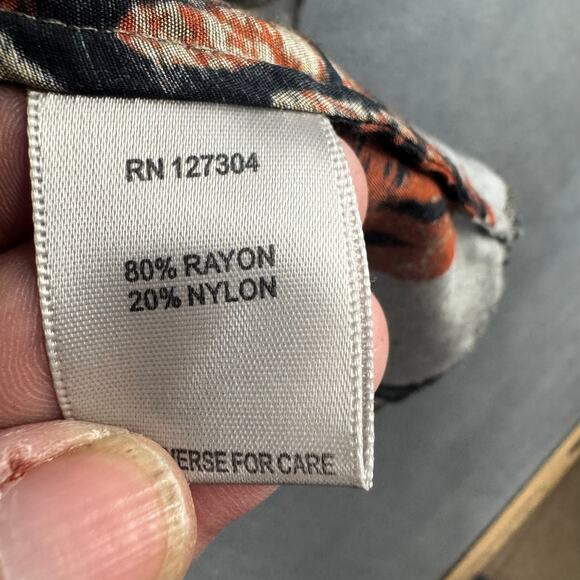 John Mark Art To Wear Multicolor Abstract Button Down Tunic Blouse  SMALL - Picture 5 of 8